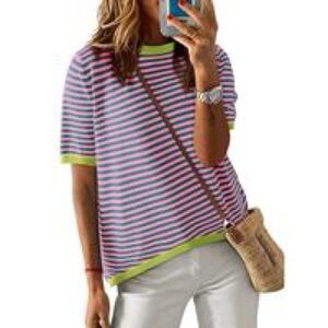 NWT - Dokotoo 2XL Summer Striped Top